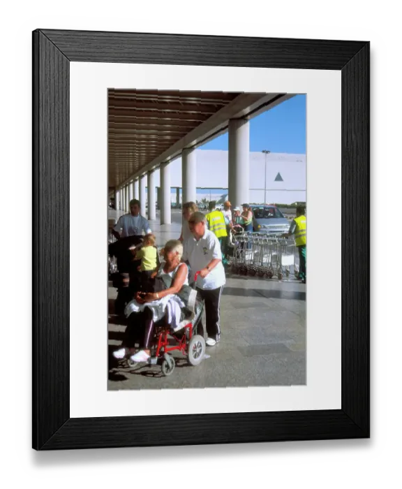 Framed Print : Passenger: wheelchair