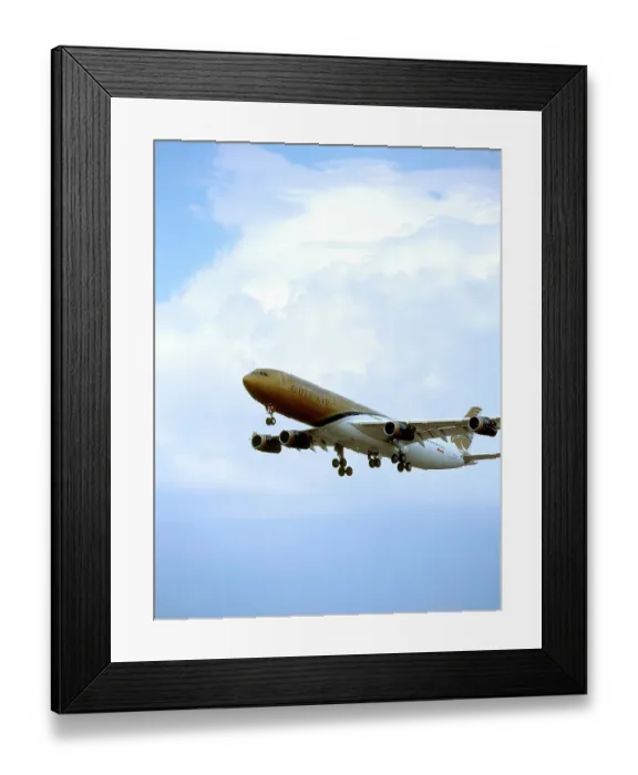 Framed Print : gulf air new livery loasby a340 Framed Print : gulf air new livery loasby a340