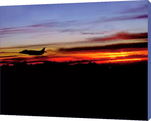 BAe Harrier sunset
