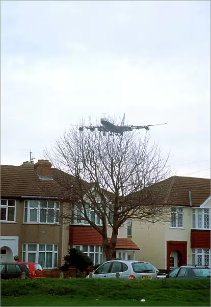 Low-flying over houses
