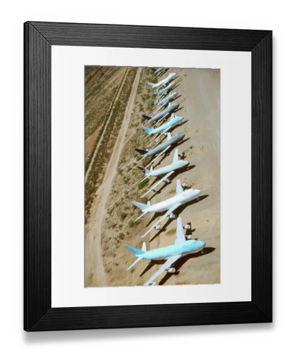 Framed Print : gaskell pinal airp park us boeing 747 Framed Print : gaskell pinal airp park us boeing 747