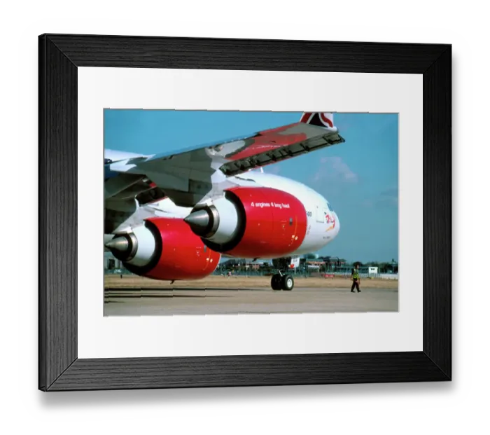 Framed Print : Airbus A340-600 Virgin Framed Print : Airbus A340-600 Virgin