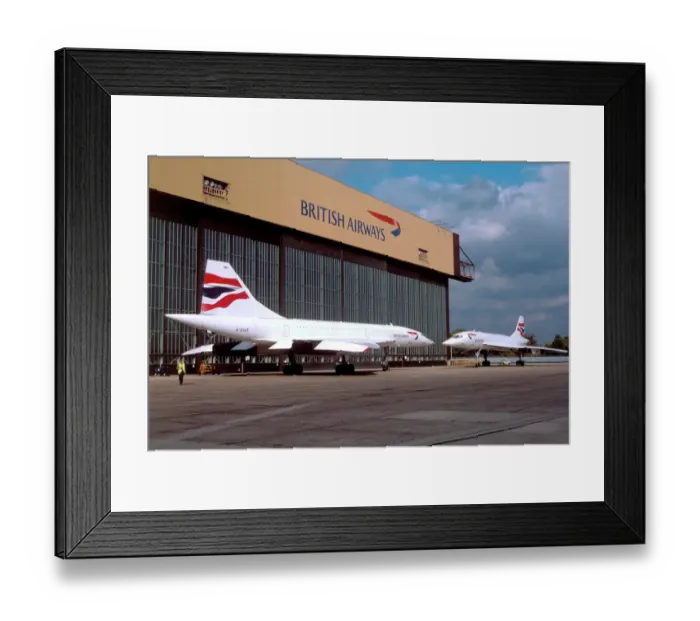 Framed Print : concordes lhr anisman Framed Print : concordes lhr anisman