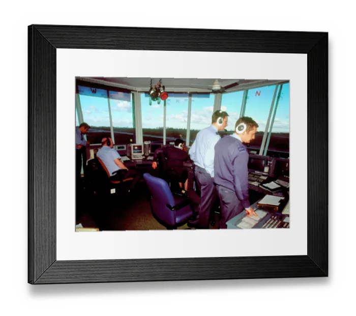 Framed Print : Military Air Traffic Control