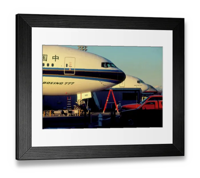 Framed Print : Boeing 777 on final production Framed Print : Boeing 777 on final production