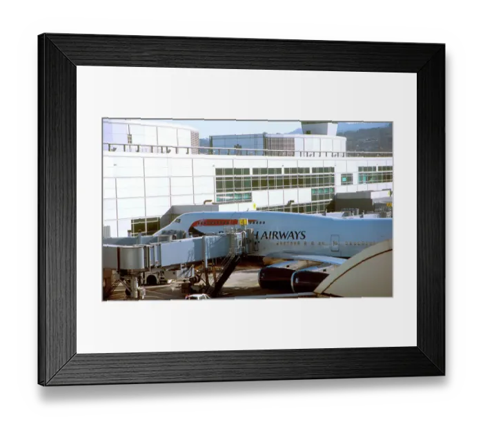 Framed Print : BA at gate San Francisco