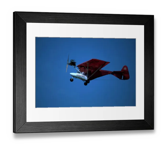 Framed Print : Cyclone Mircrolight Framed Print : Cyclone Mircrolight