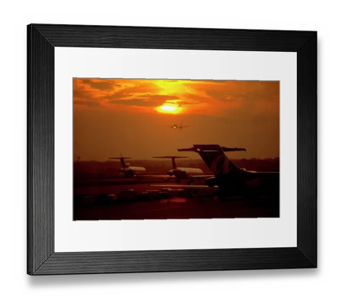 Framed Print : Atlanta Airport sunset