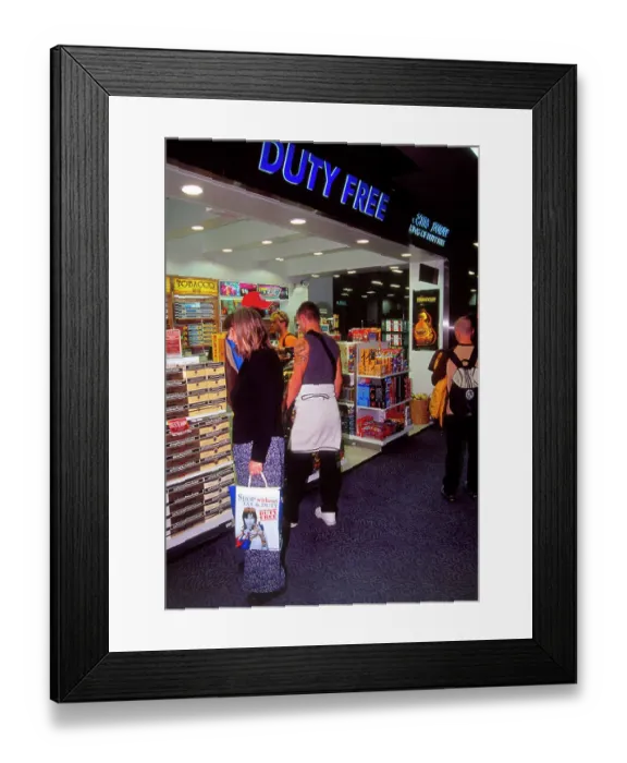 Framed Print : duty free shopping hobbs Framed Print : duty free shopping hobbs