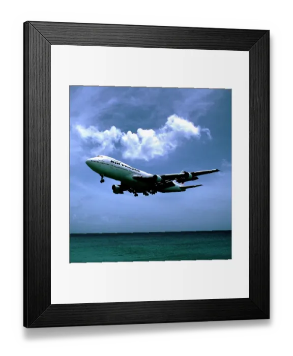 Framed Print : Air France Boeing 747-200 St. Maarten, Karibia 1992 By Lassi Tolvanen Framed Print : Air France Boeing 747-200 St. Maarten, Karibia 1992 By Lassi Tolvanen