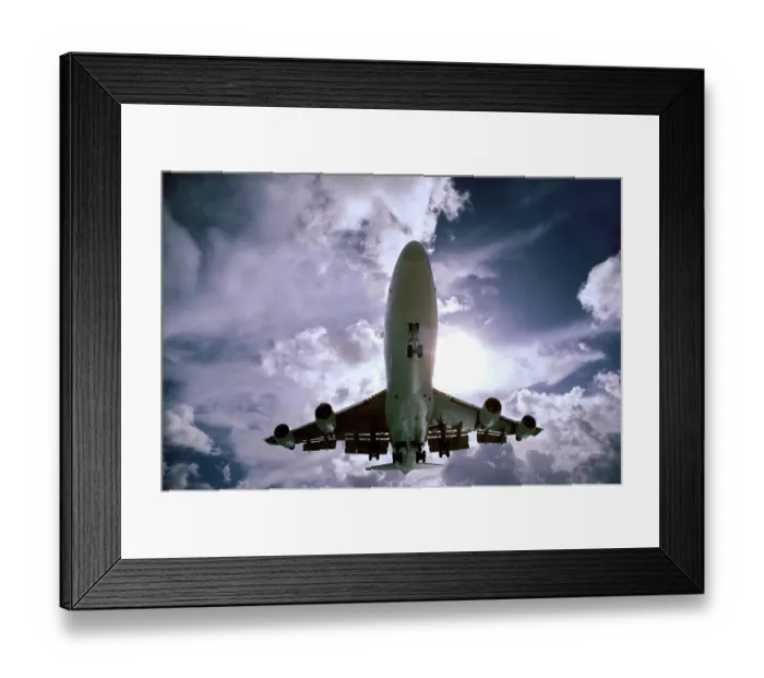 Framed Print : Air France Boeing 747 - 300 St. Maarten N. A. 08 / 2001