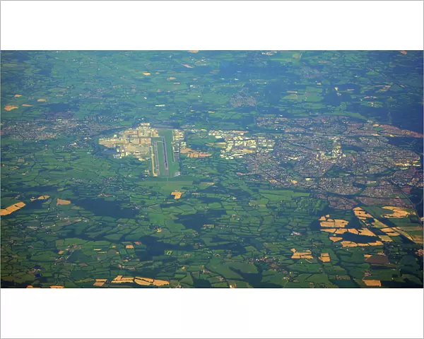 Aerial view of Gatwick Airport UK