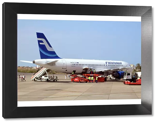 Airbus A320 Finnair at Murcia Pan Airport, Spain