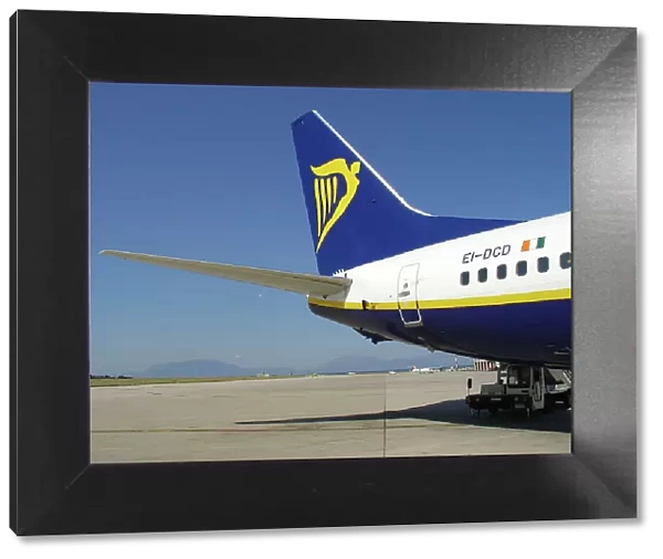 Boeing 737-800 Ryanair at Palermo Airport, Scility, Italy