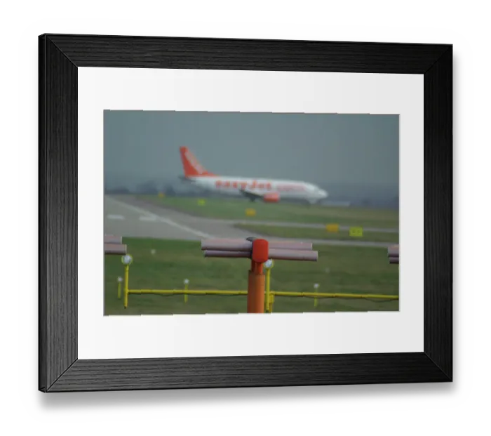 Framed Print : Landing Light at East Midlands Airport UK Framed Print : Landing Light at East Midlands Airport UK