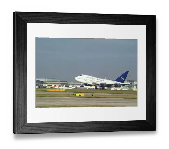 Framed Print : Boeing 747SP Syrian