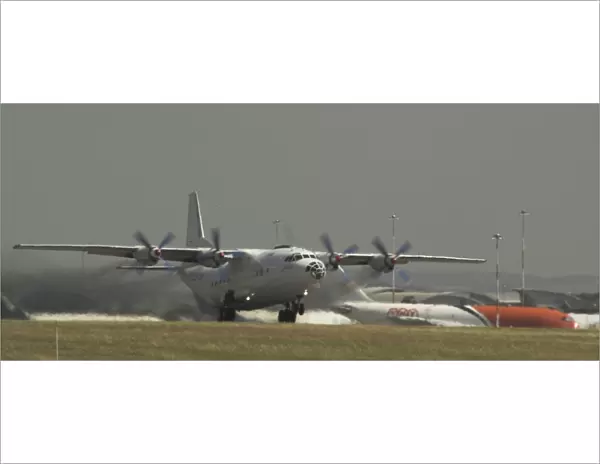 Antonov AN-26. ANT 26 taking off at Ema