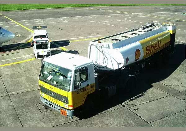 Shell fuel truck
