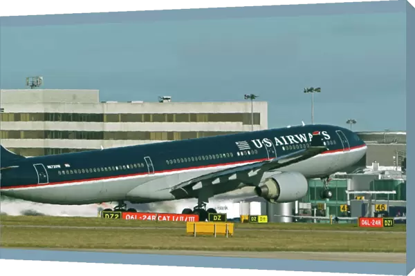 Airbus A330 US Airways taking-off at Manchester