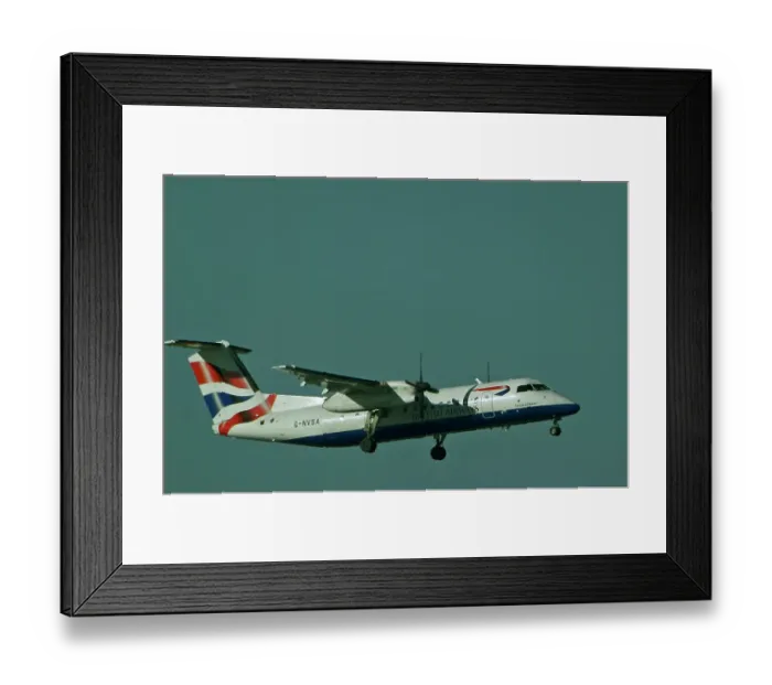Framed Print : DH Dash 8 British Airways Framed Print : DH Dash 8 British Airways
