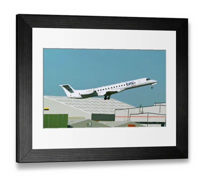 Framed Print : Embraer ERJ145 BMI Framed Print : Embraer ERJ145 BMI