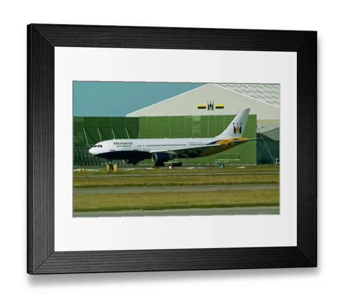 Framed Print : Airbus A300-600 Monarch at Manchester Airport