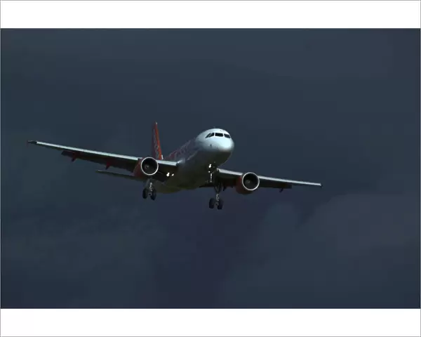 iml-510. Concept image, easyjet 319 arriving into ema