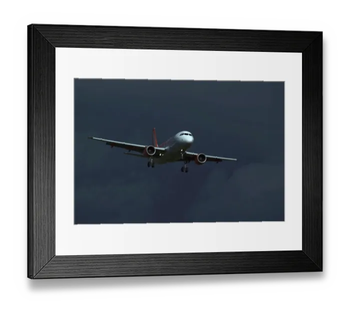 Framed Print : iml-510. Concept image, easyjet 319 arriving into ema Framed Print : iml-510. Concept image, easyjet 319 arriving into ema