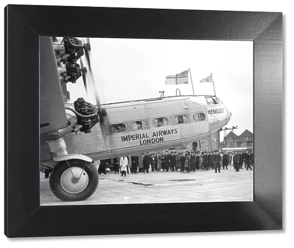 Handley Page HP42 Imperial Airways Hengist 1934 at Croydon Airport