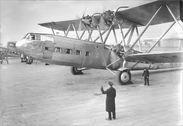 Handley Page HP42 Heracles Imperial Airways at Croydon airport