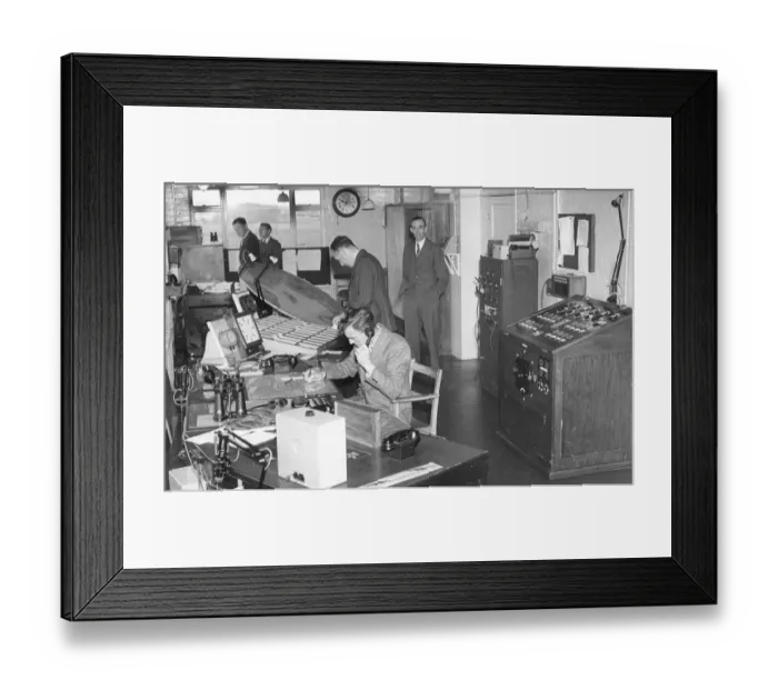 Framed Print : Air Traffic Control 1948 Framed Print : Air Traffic Control 1948