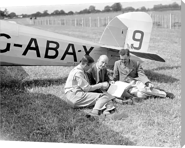 Civilian Pilots 1933 with Hawker Tomitt - Bulman, Sayer, Lowdell