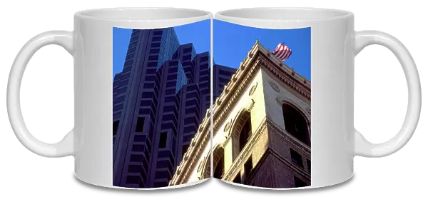 collis old and new architecture san fran usa 90 years diff us falg