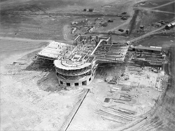 Airport: Elmdon, Birmingham under construction 1939