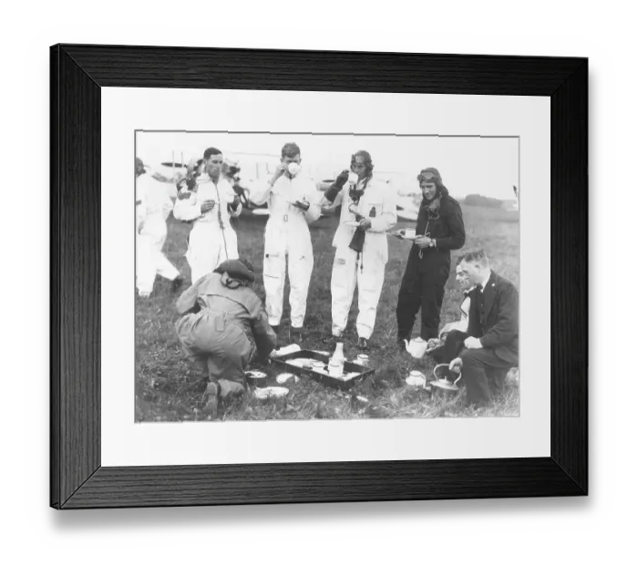 Framed Print : Pilots taking tea Framed Print : Pilots taking tea