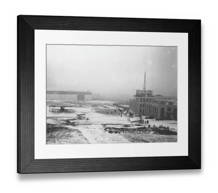 Framed Print : Croydon Airport in snow Framed Print : Croydon Airport in snow