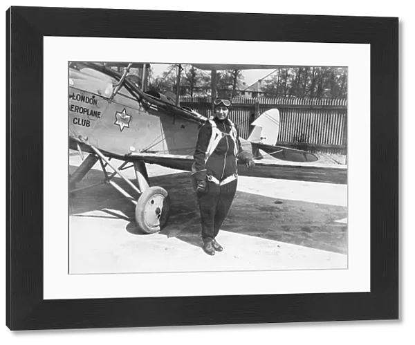 Amy Johnson with DH60