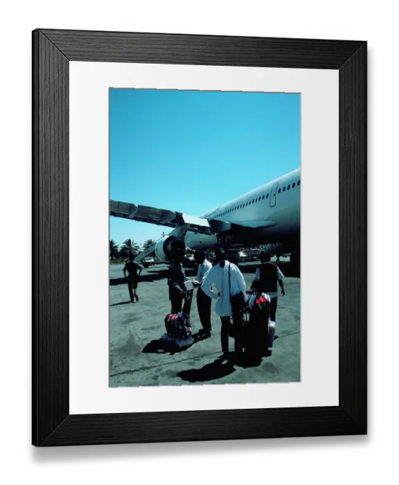 Framed Print : Boarding Aircraft Framed Print : Boarding Aircraft