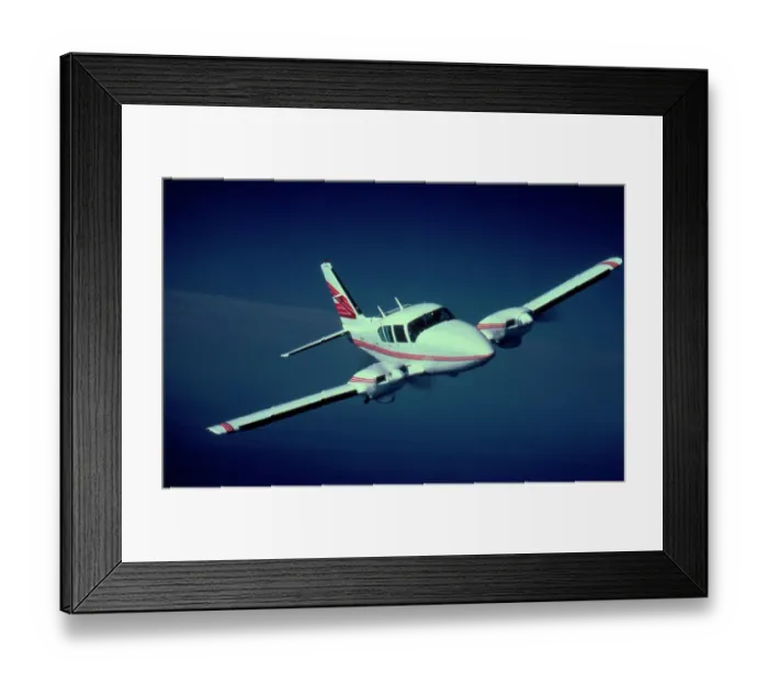 Framed Print : Piper PA 23 Aztec handout Framed Print : Piper PA 23 Aztec handout