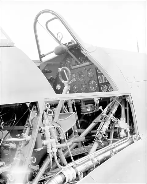 Hawker Hurricane Cockpit with side panels removed