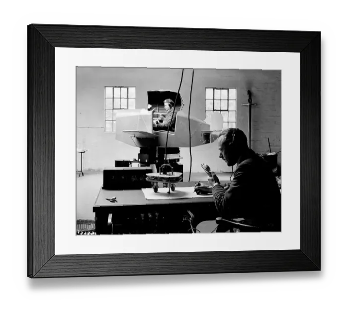 Framed Print : Link Flight Simulator Framed Print : Link Flight Simulator