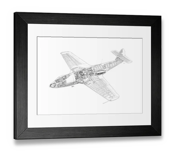 Framed Print : Hawker Seahawk Cutaway Drawing Framed Print : Hawker Seahawk Cutaway Drawing