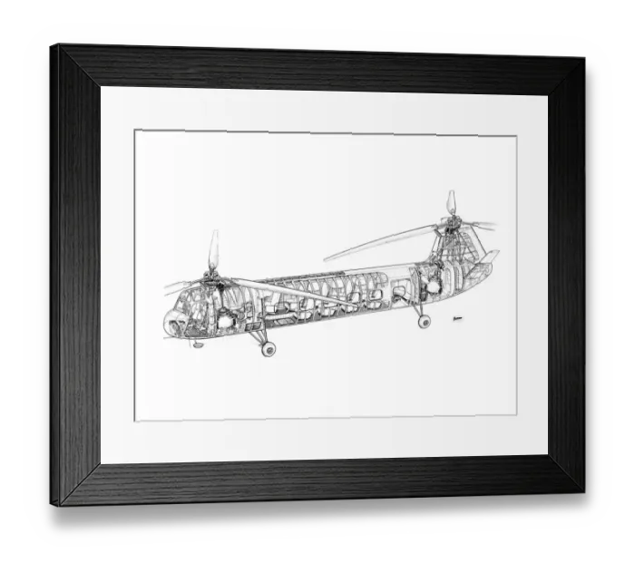 Framed Print : Bristol 173 Cutaway Drawing Framed Print : Bristol 173 Cutaway Drawing