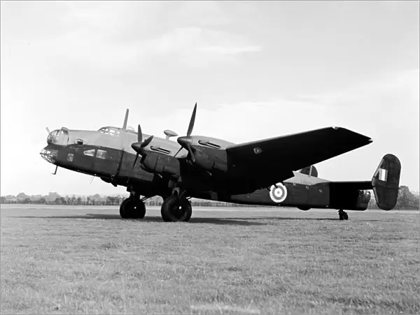 Handley Page, HP, Halifax, Mk1, L9601, RAF, UK, 1941, 1940s, Historical, Military, Ground, 3 / 4 Front, Bomber
