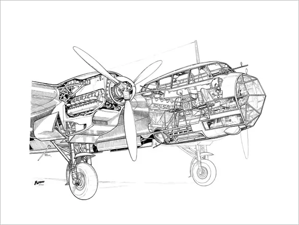 Dornier Do215 Cutaway Drawing