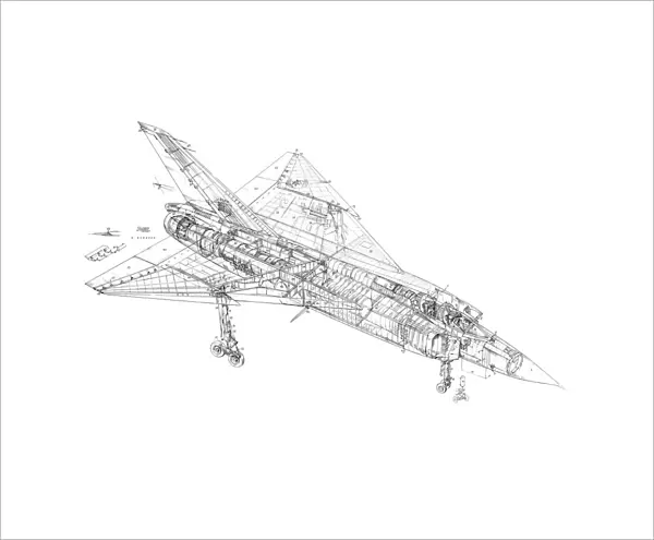 Avro Canada CF-105 Arrow Cutaway Drawing