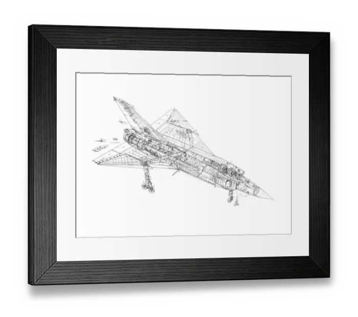 Framed Print : Avro Canada CF-105 Arrow Cutaway Drawing Framed Print : Avro Canada CF-105 Arrow Cutaway Drawing