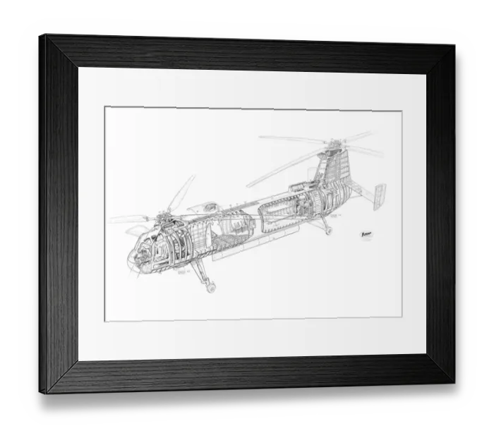 Framed Print : Bristol 192 Belvedere Cutaway Drawing Framed Print : Bristol 192 Belvedere Cutaway Drawing
