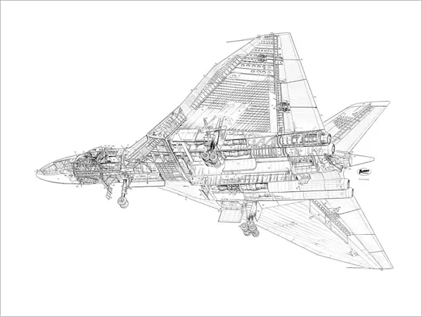 Avro Vulcan B1 Cutaway Drawing