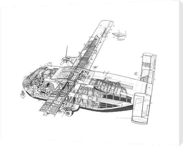 Short Skyvan Cutaway Drawing